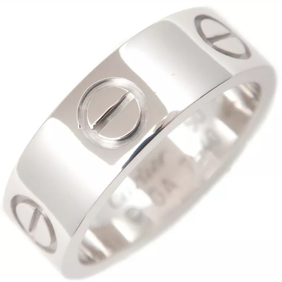 Cartier Jewelry - Cartier 5.5mm White Gold Love Ring EU 47